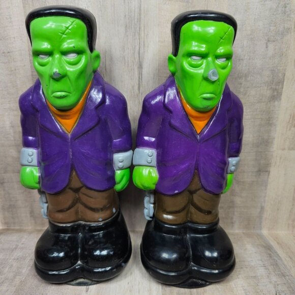 Frankenstein Blow Mold Light Toppers  Empire General Foam Halloween - Picture 1 of 11